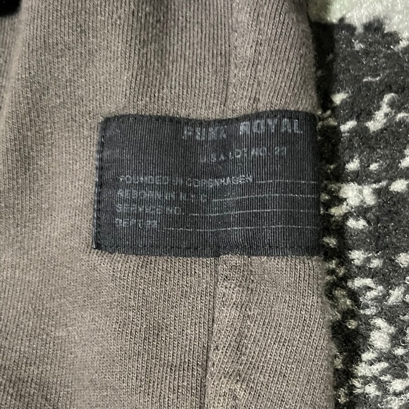 Punk Royal  Destroy Sweatshirt Men Small Brown Skull Helmet Puff Print Logo Goth - Picture 9 of 13